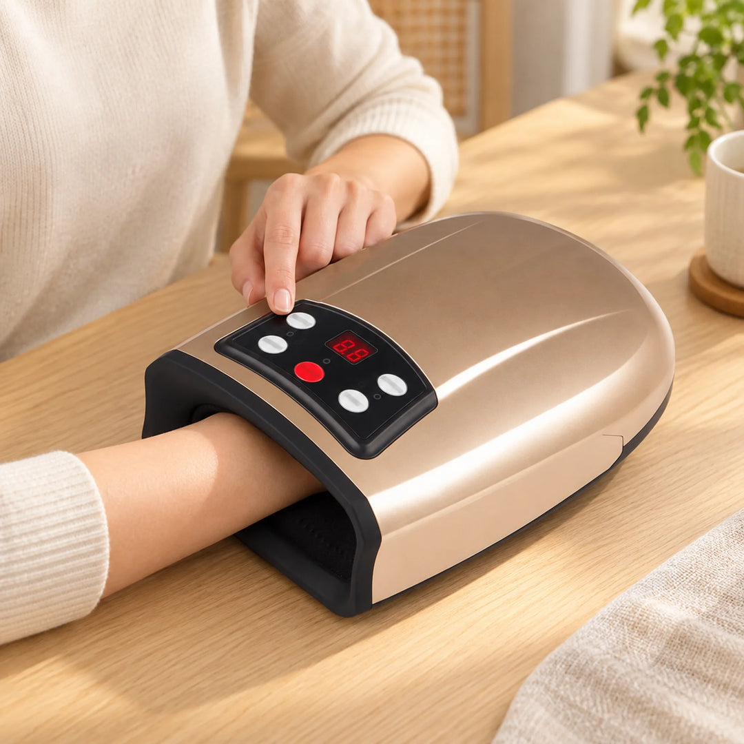 Rechargeable Hand Massager with Heat — routine