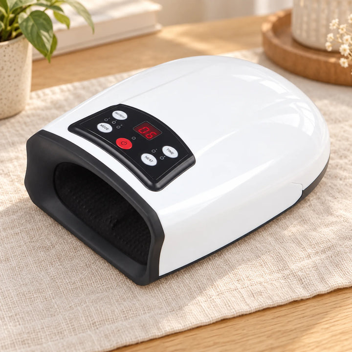Rechargeable Hand Massager with Heat — white