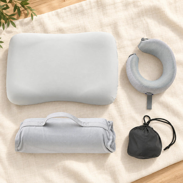 Travel Pillow & Neck Pillow Set