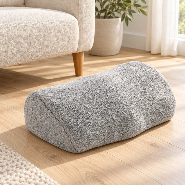 Contoured Footrest Cushion — british grey sherpa