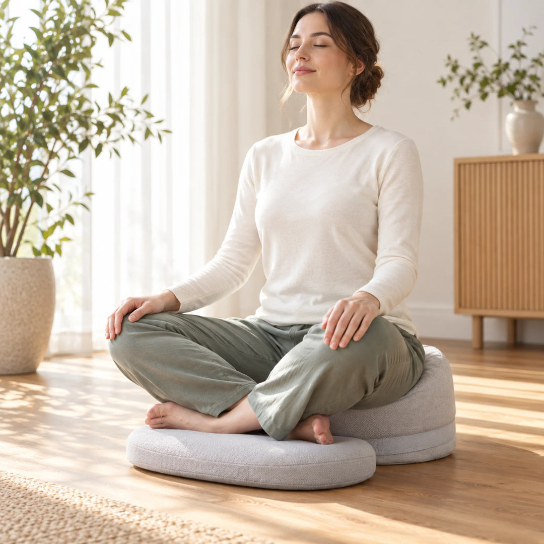 Two-Piece Meditation Cushion Set — routine
