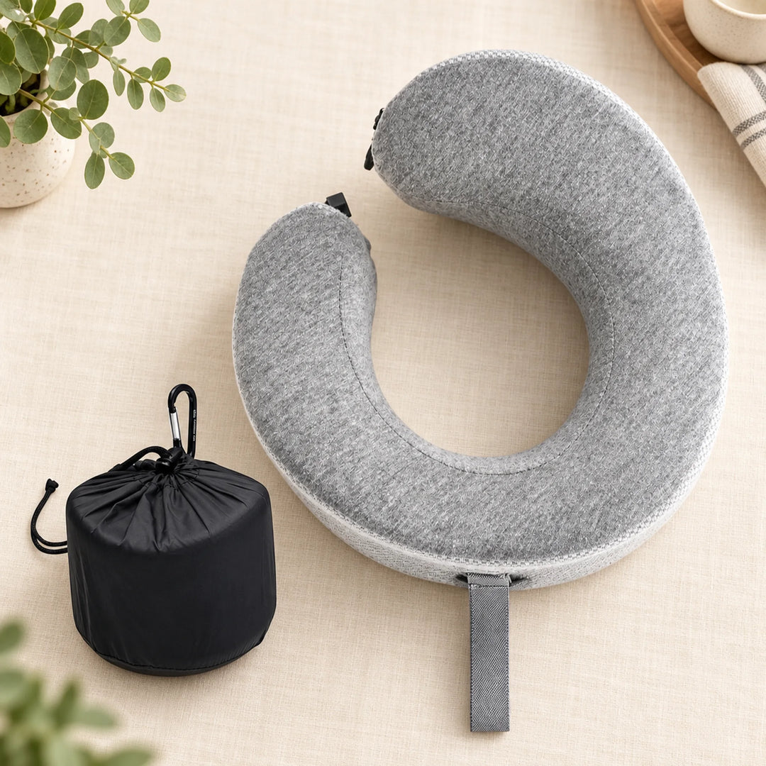 Wraparound Memory Foam Travel Neck Pillow