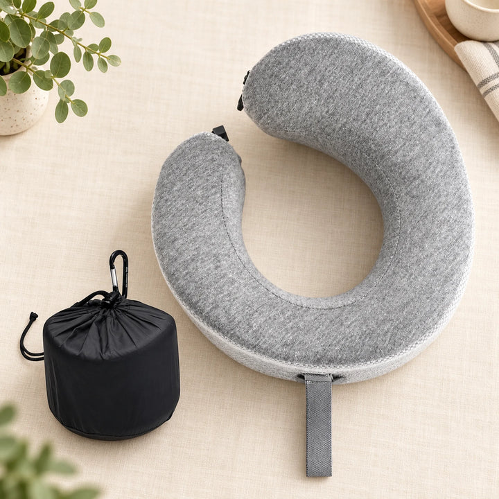 Wraparound Memory Foam Travel Neck Pillow