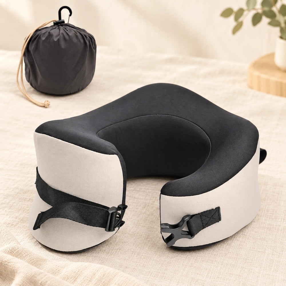 Wraparound travel neck pillow — Large / Lunar Grey