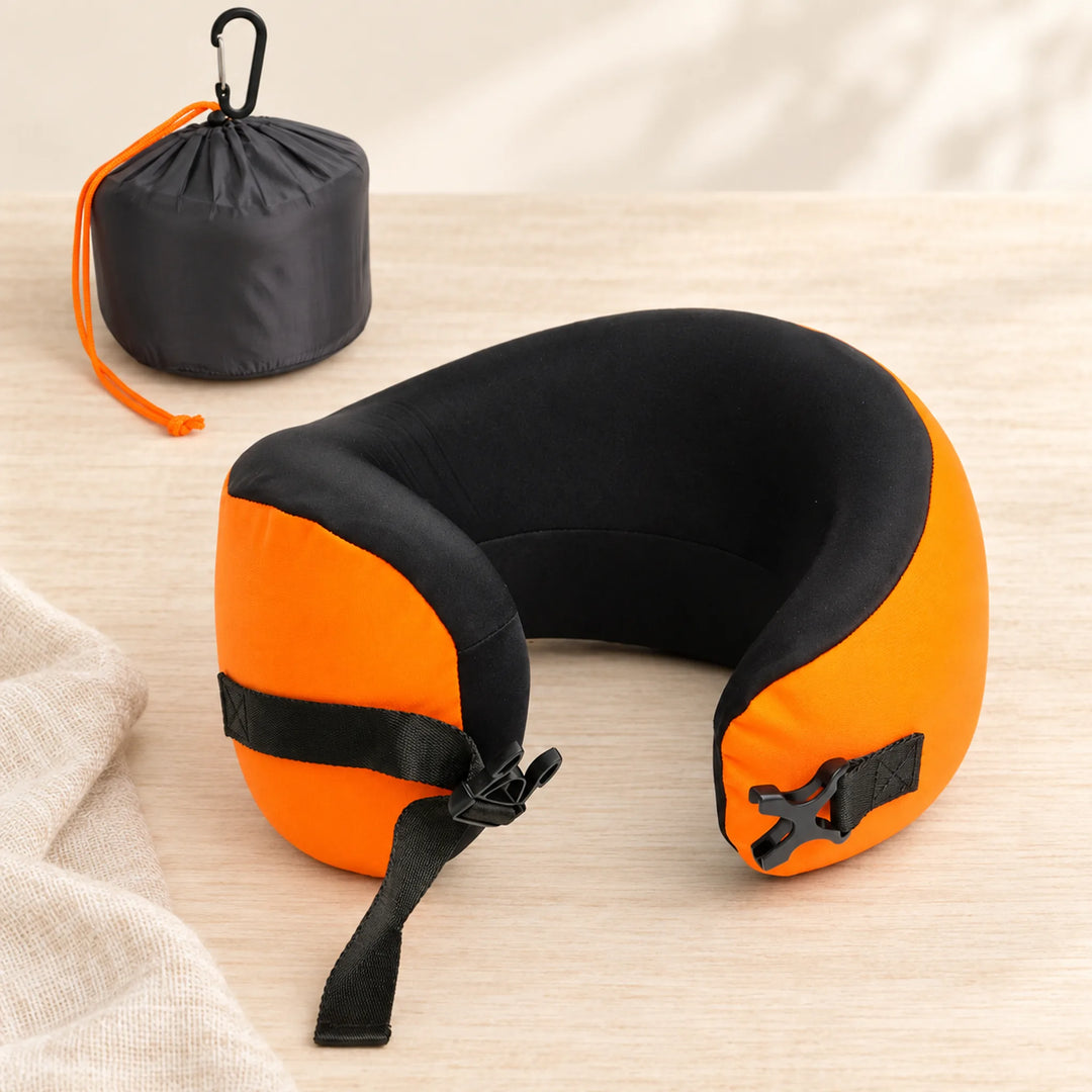 Wraparound travel neck pillow — Medium / Dynamic Orange