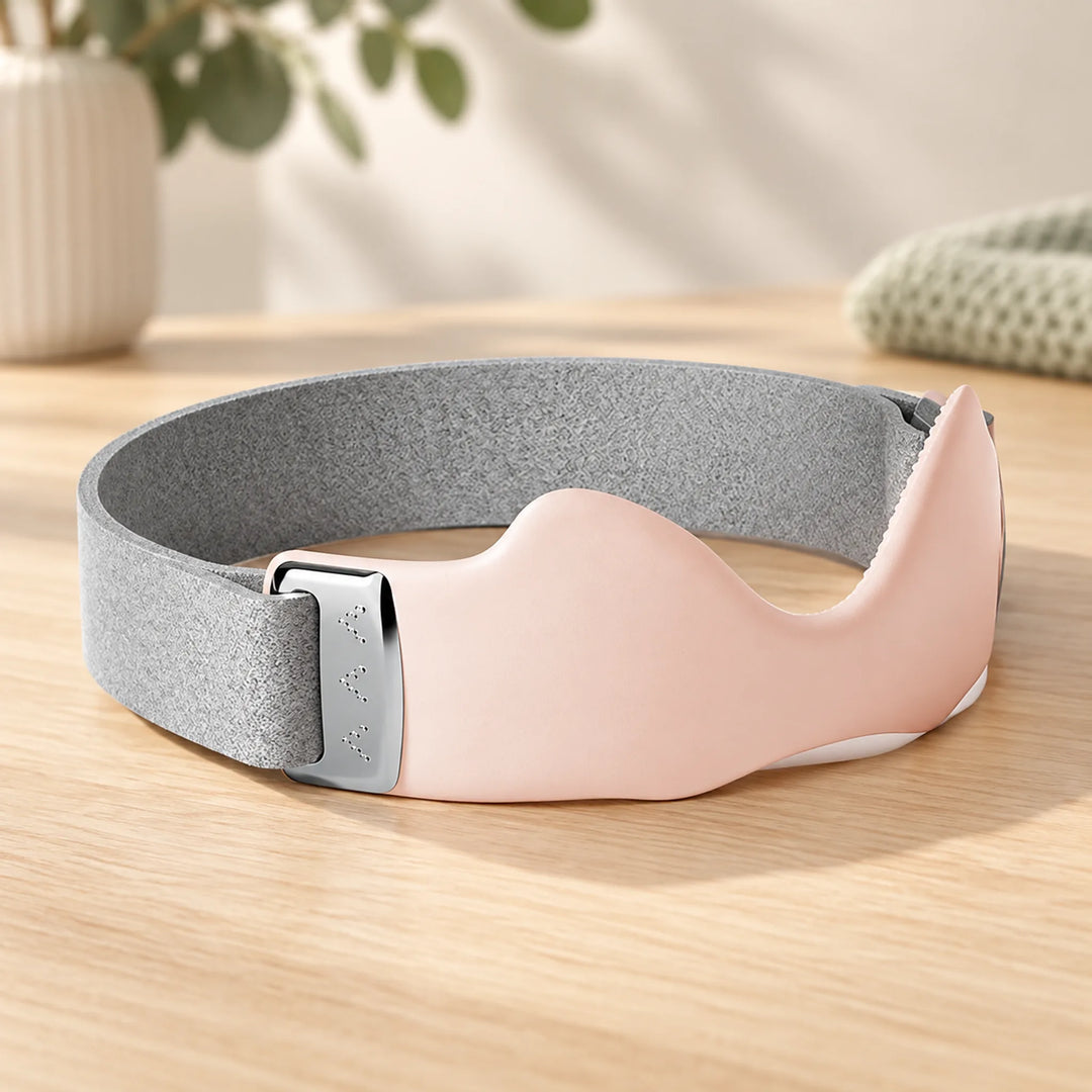 Patellar support strap — air pink