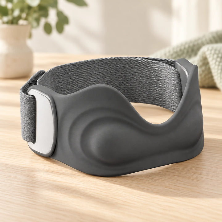 Patellar support strap — silicone gray