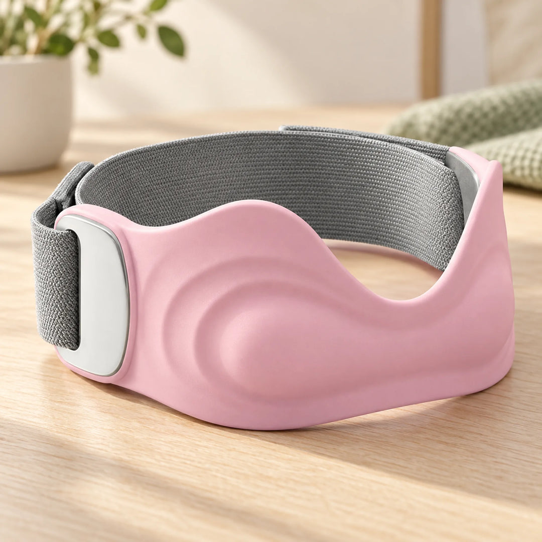 Patellar support strap — silicone pink