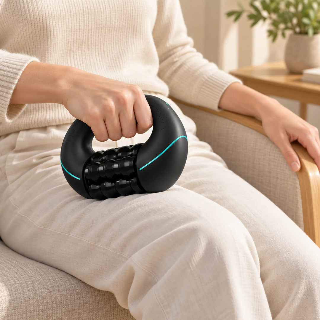 Handheld Electric Roller Massager — routine