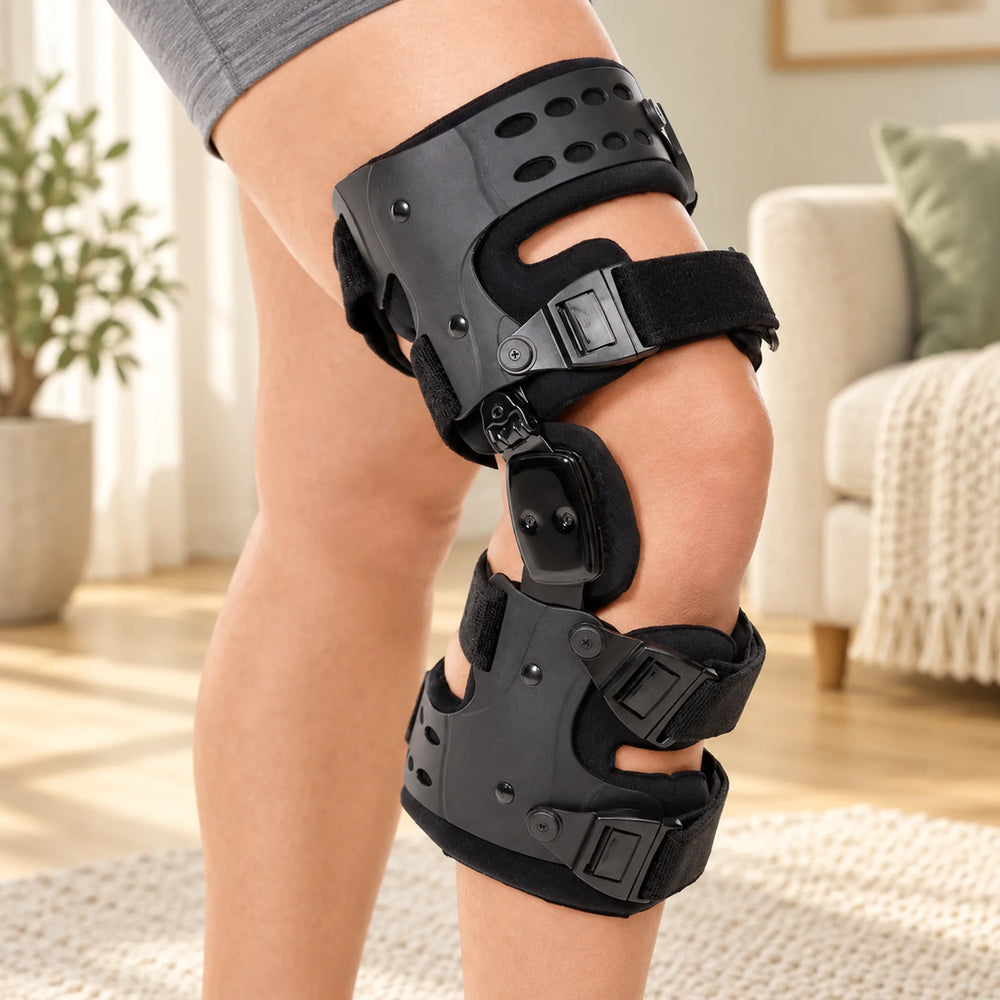 Frame knee brace — Black right
