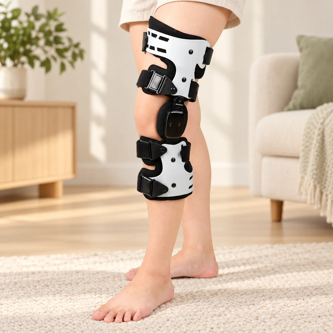 Frame knee brace — White left