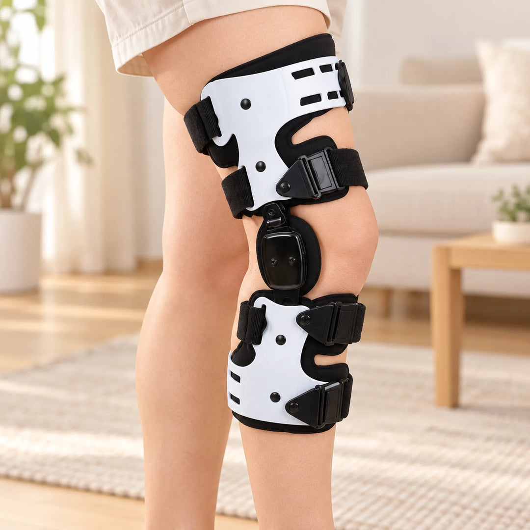 Frame knee brace — White right