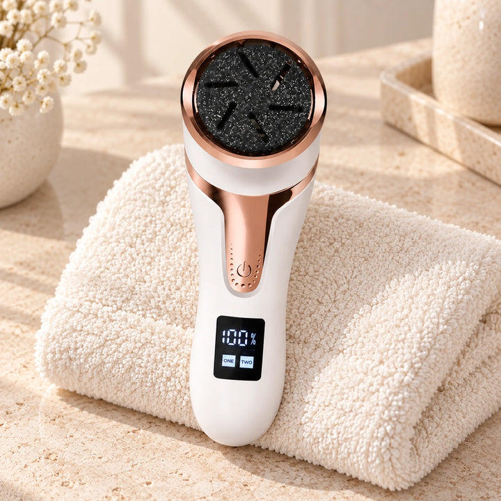 Rechargeable Disc Foot File with Digital Display — detail