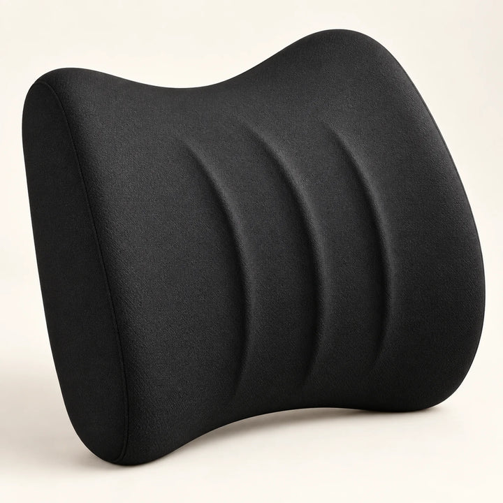 Black lumbar cushion
