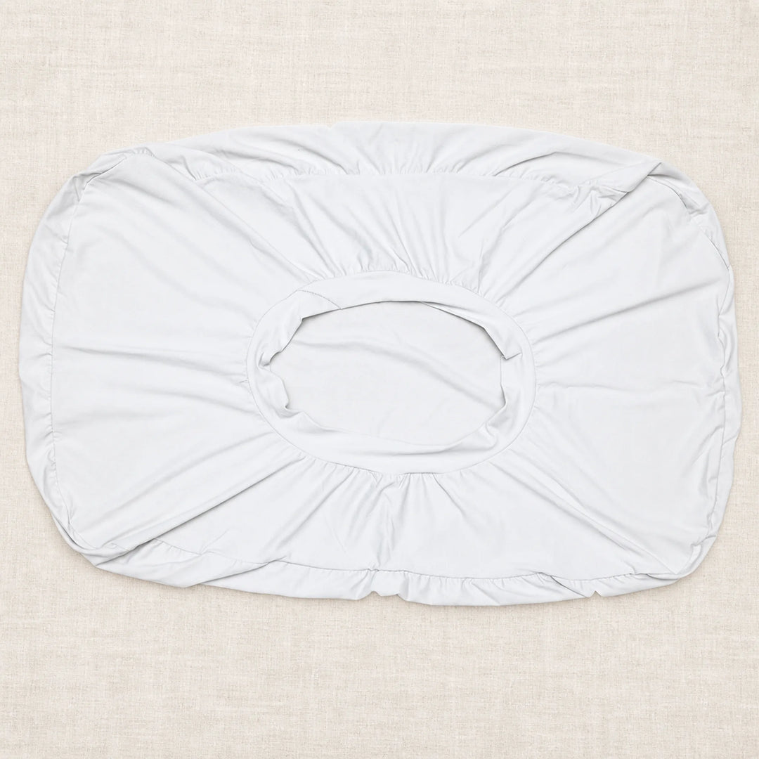 Travel Contour Pillow Cover — Cover Only — white