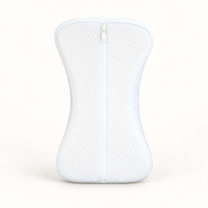 Contoured Side-Sleeper Knee Pillow — zip detail