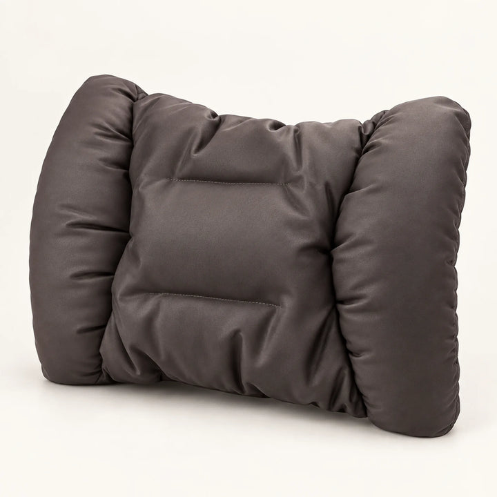 Plush car cushions — Brown lumbar