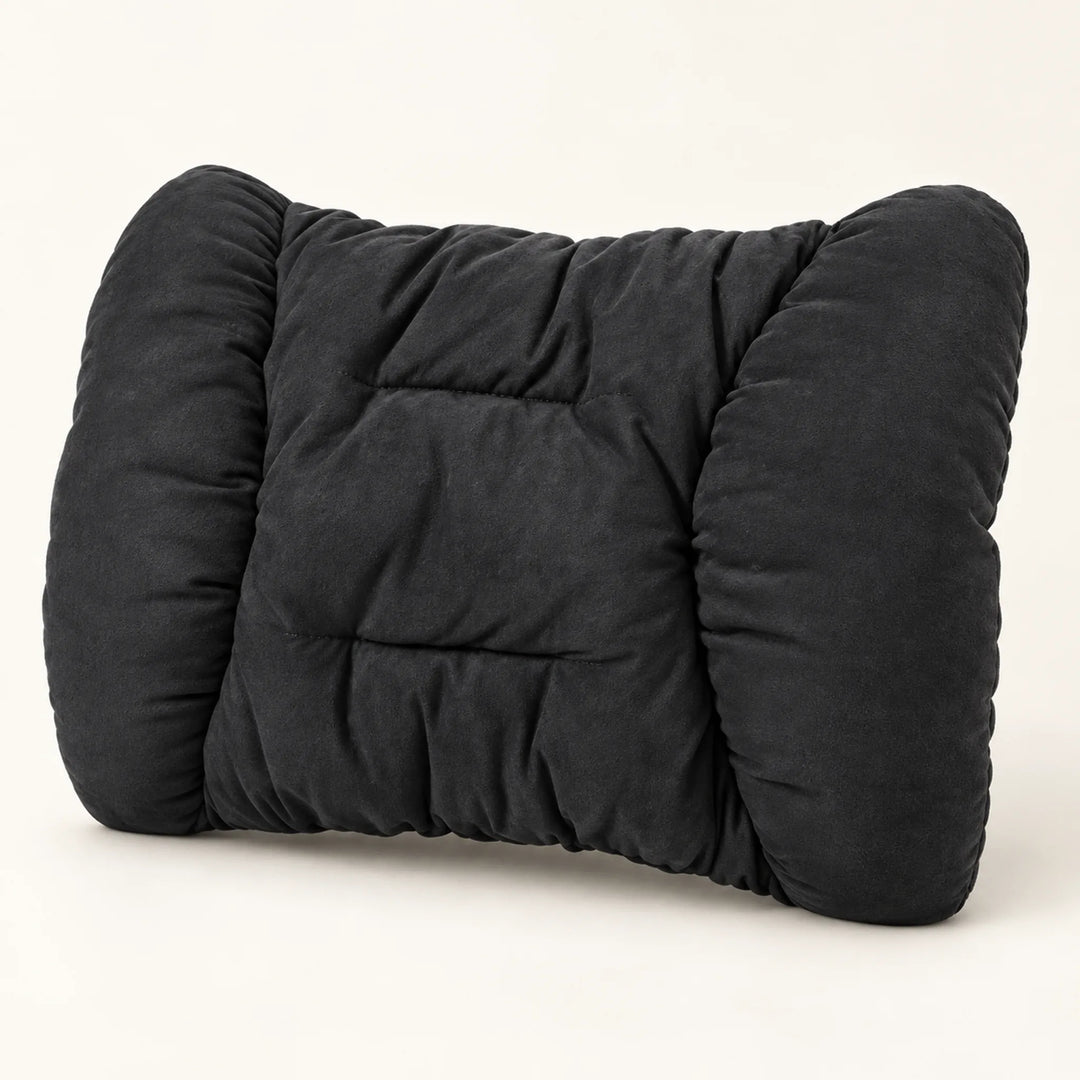 Plush car cushions — Black lumbar