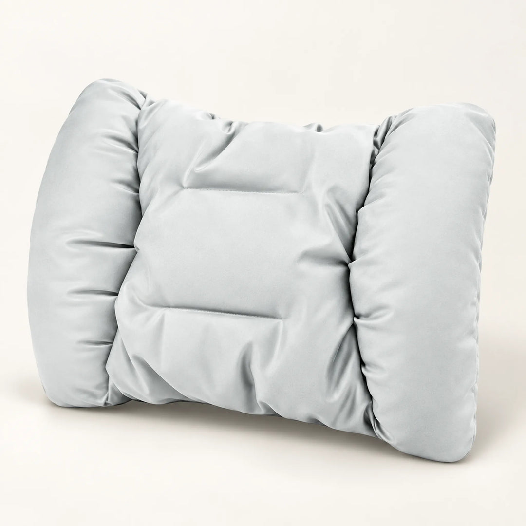 Plush car cushions — Gray lumbar