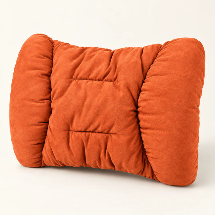 Plush car cushion — Orange lumbar