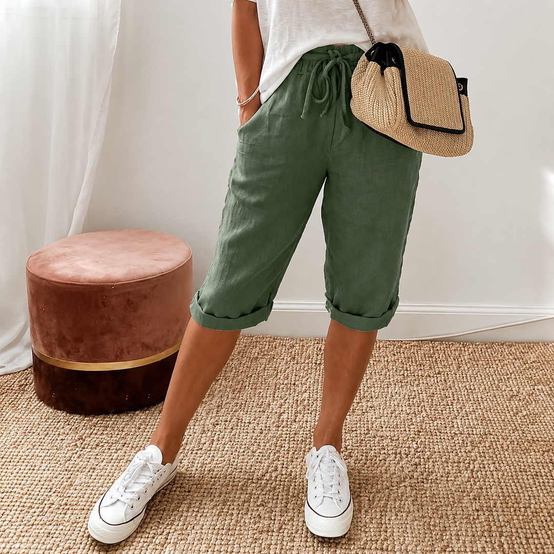 Lunaire Capri Pants for Effortless Summer Style | Clova Women's Fashion