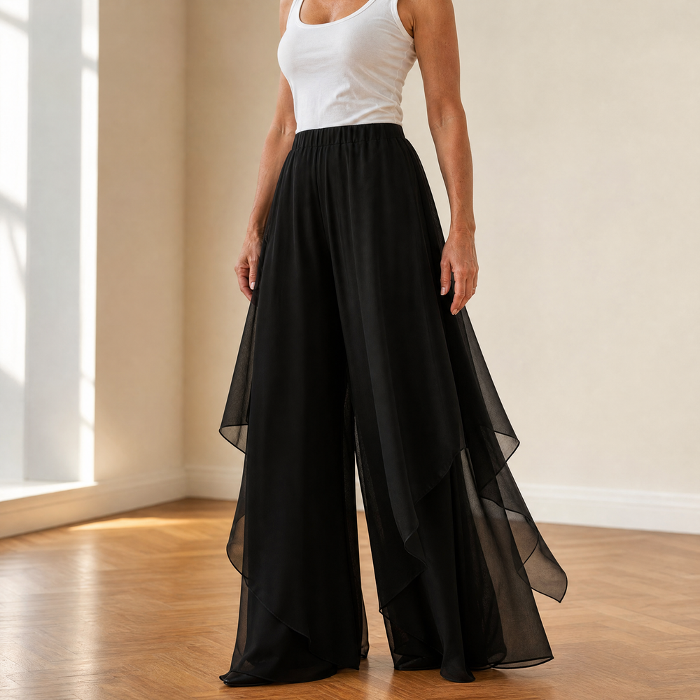 Flowy Palazzo Pants — View 2 | Clova