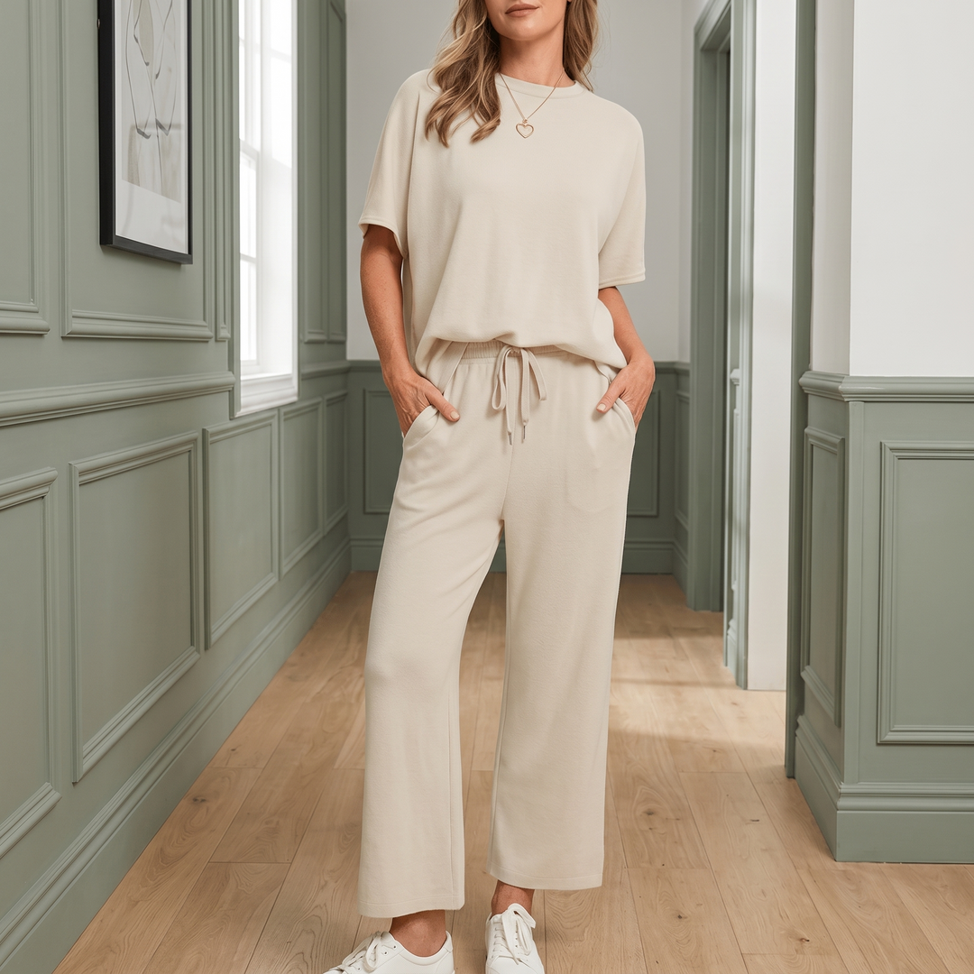 Soft Two-Piece Lounge Set | Clova Women's Fashion