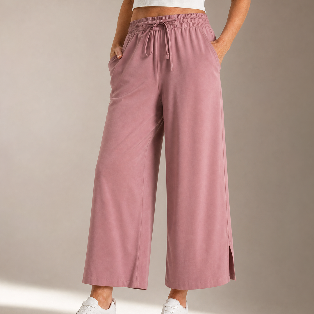 Effortless Wide-Leg Crop Pants | Clova Women's Fashion