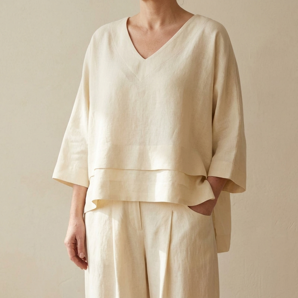 Asymmetric Two-Piece Set — View 2 | Clova