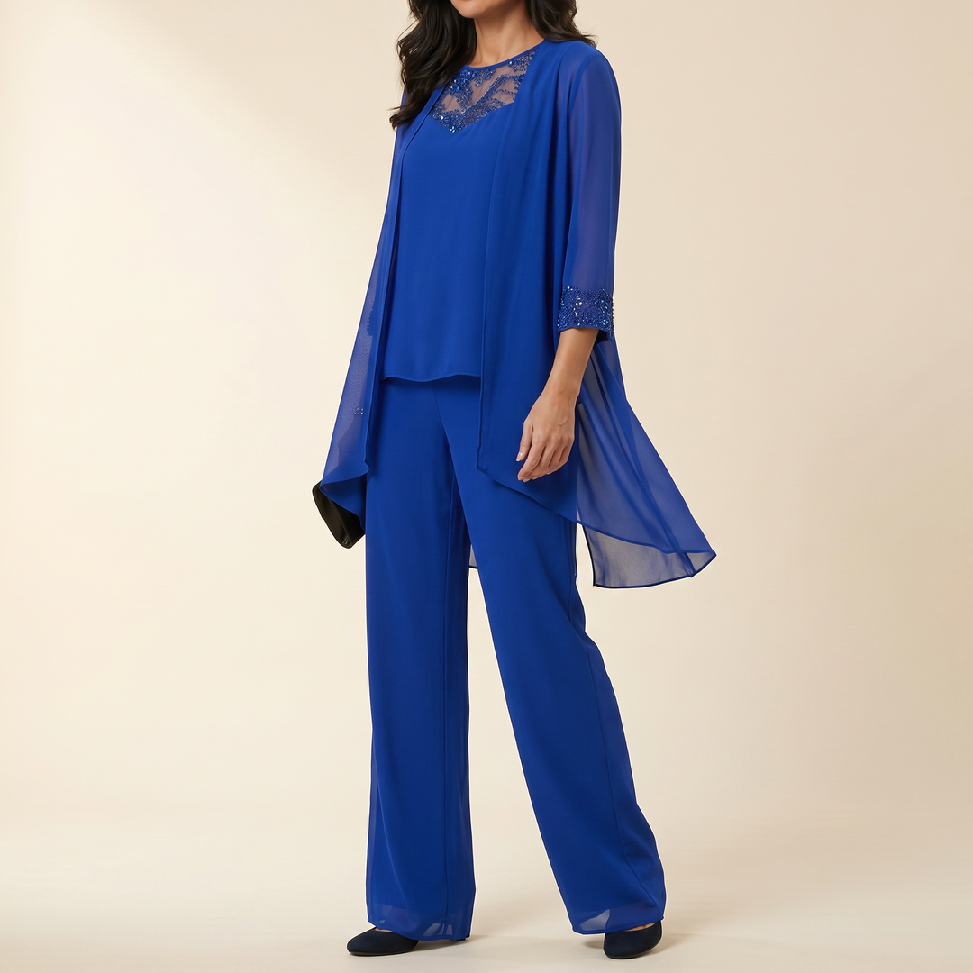 Three-Piece Pantsuit | Clova Women's Fashion