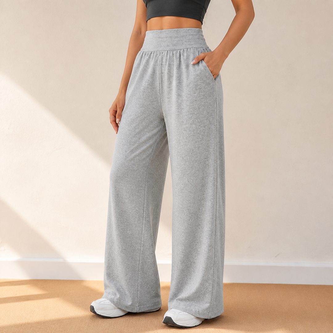 Lunessa High-Waist Wide-Leg Sweatpants for Effortless Style | Clova Women's Fashion