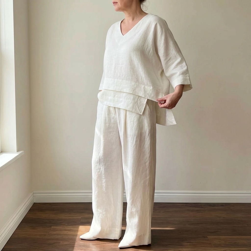 Asymmetric Two-Piece Set | Clova Women's Fashion